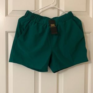 Green reyshionwas shorts stretchy